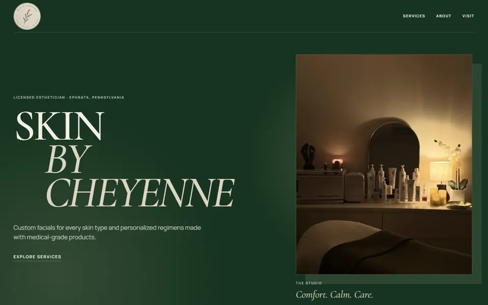 Skin by Cheyenne website screenshot